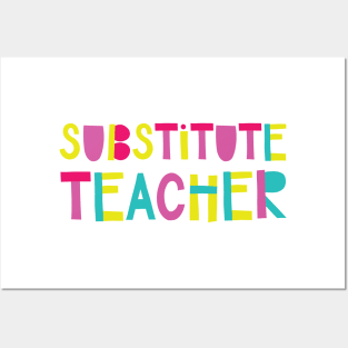 Substitute Teacher Gift Idea Cute Back to School Posters and Art